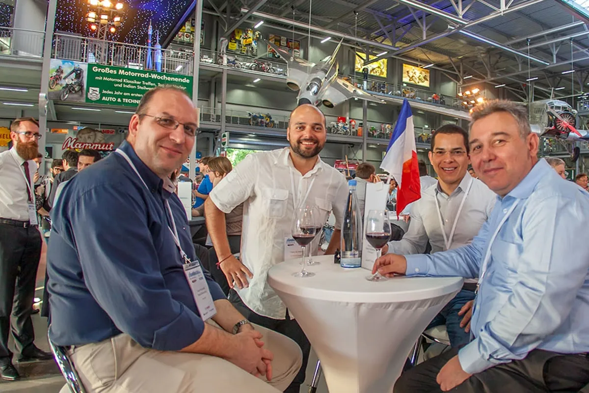Marcos Borges with colleagues at Fusion 2016 in Germany