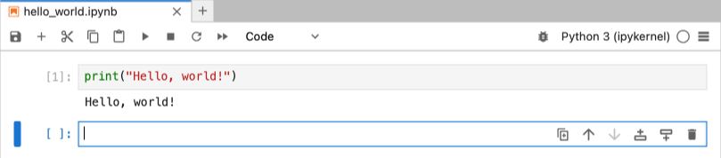 JupyterLab Hello World